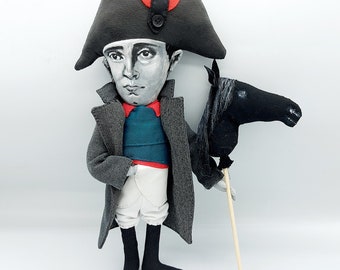 Handmade Napoleon Bonaparte Doll, French Revolution Decor, History Teacher Gift