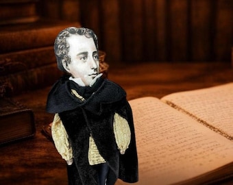 Lord Byron Miniature Doll: English Romantic Poet Collectible