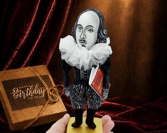 William Shakespeare Handmade Renaissance Playwright Figurine | Classic Literature & Theater Décor