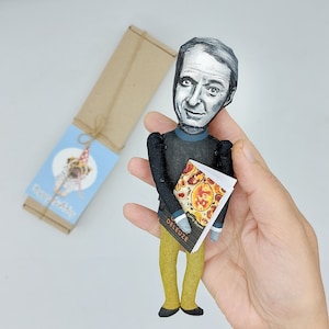 Gilles Deleuze French greatest philosopher - post-structuralism, postmodernism - Best Gifts for Philosophy Lovers - Collectible doll