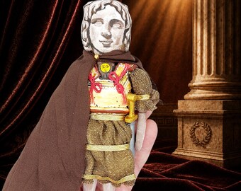 Alexander the Great Figurine | Handmade Macedonian King Gift | Ancient History Decor