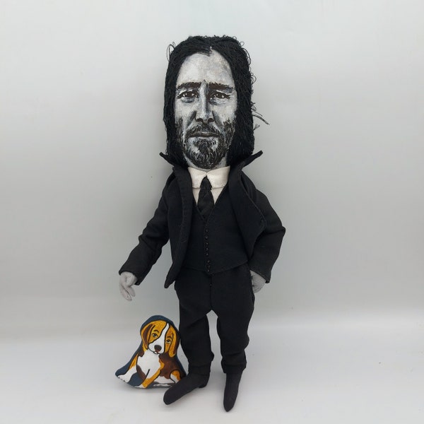 Keanu Reeves doll, baba yaga - celebrity doll - action movie fans gift - MADE TO ORDER