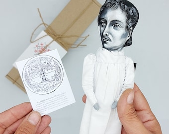 Giordano Bruno figure - Italian philosopher, mathematician, poet, cosmological theorist - Science Teacher gift - science bookshelves decor