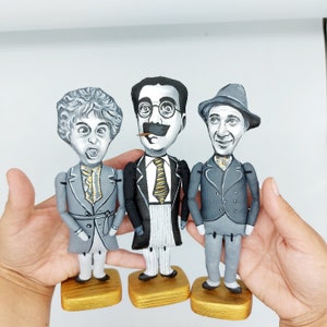 The Marx Brothers figures, classic movie stars, american comedians - Collectible dolls