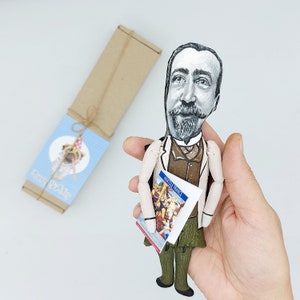 Anatole France Collectible Doll: Nobel Prize Winner, Library Decor