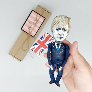 ボリス・ジョンソン英国政治家人形 - コレクター向け手作りフィギュア