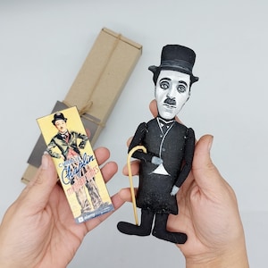 Charlie Chaplin actor comedian Silent film era - Collectible figurine hand painted
