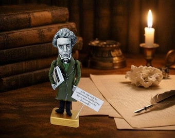 Soren Kierkegaard, filósofo, teólogo, poeta y autor religioso - Decoración para estantería - Figura decorativa