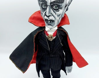 Vampire doll handmade, scary Halloween decoration - MADE TO ORDER