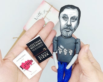 Slavoj ZiZek – Figura de filósofo hecha a mano / Sociología, teoría crítica / Marxismo