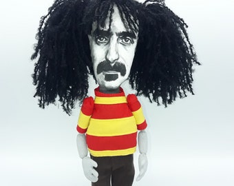 Frank Zappa musician doll, American musician, composer, bandleader rock, pop, jazz fusion - The Mothers - Father's Day Gift -MADE TO ORDER