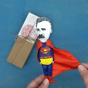 Friedrich Nietzsche SuperMan German philosopher bookish | Etsy