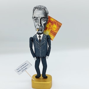 Robert Oppenheimer American theoretical physicist / quantum mechanics - Physicist gift - Science art - Collectible handmade doll