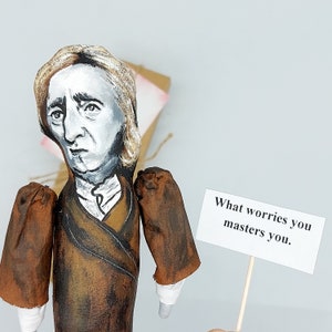 John Locke English philosopher and physician - Father of Liberalism - Gift for philosopher - Collectible doll hand painted