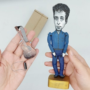 Bob Dylan musician doll - folk music gift