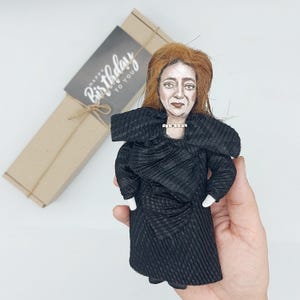 Zaha Hadid Figurine: Handmade Architect Doll, Modern Architecture Gift