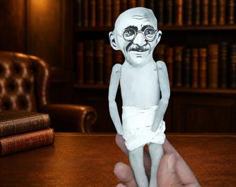 Mahatma Gandhi – Handmade Political Leader & Philosopher Figurine | World History Decor