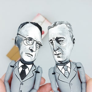 BillW. & Dr.Bob dolls - aa sobriety gift - Collectible dolls hand painted