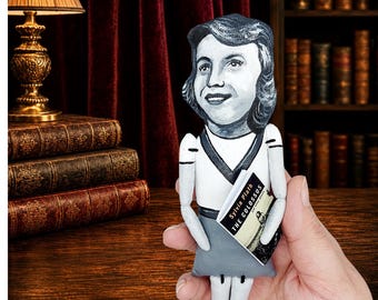 Sylvia Plath – Handmade Poet & Writer Figurine | Modern Poetry Decor