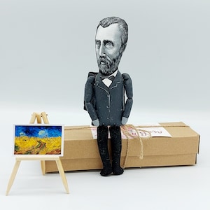 Handmade Van Gogh Doll: Artist Studio Decoration, Gift for Artist