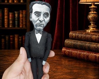 Federico García Lorca Handmade Poet & Playwright Figurine | Spanish Literature Decor