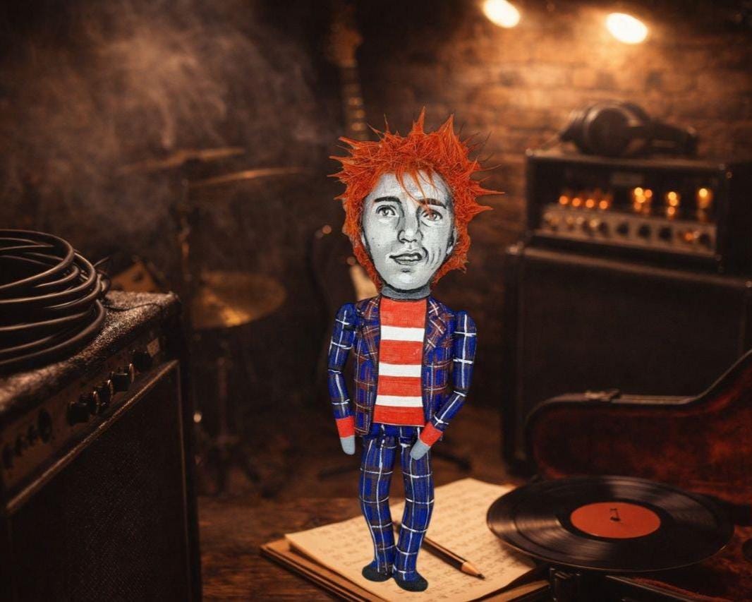 Johnny Rotten Doll - Etsy