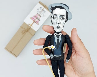 Buster Keaton figurine, American actor, comedian, film director, producer, screenwriter - Star of classic Hollywood cinema