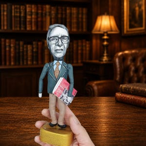 John Rawls Handmade Miniature Figurine – Philosopher & Political Theory Collectible