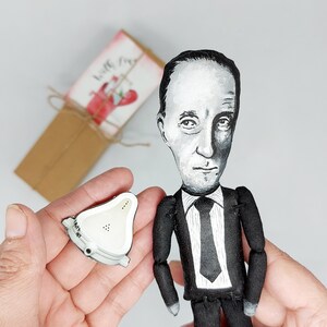 Marcel Duchamp painter, sculptor, chess player, writer - Rrose Selavy - Cubism - conceptualism - Collectible doll hand painted