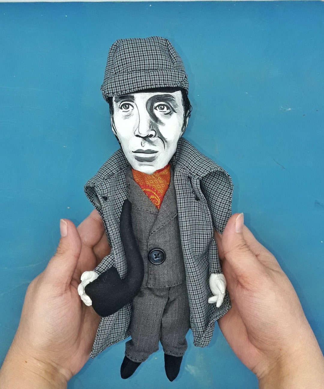 Basil Rathbone - Detective Doll - Etsy
