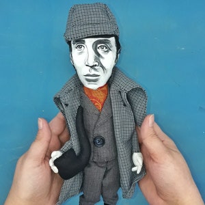Basil Rathbone - detective doll