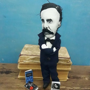 Friedrich Nietzsche German philosopher, atheist - Collectible handmade doll - MADE TO ORDER