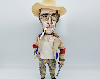 Hunter S Thompson Handmade doll: Journalist Gift