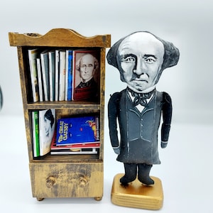 John Stuart Mill British philosopher, economist - On Liberty - philosophy teacher gift - collectible figurine hand painted