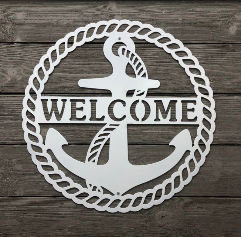 Nautical Welcome sign | Etsy