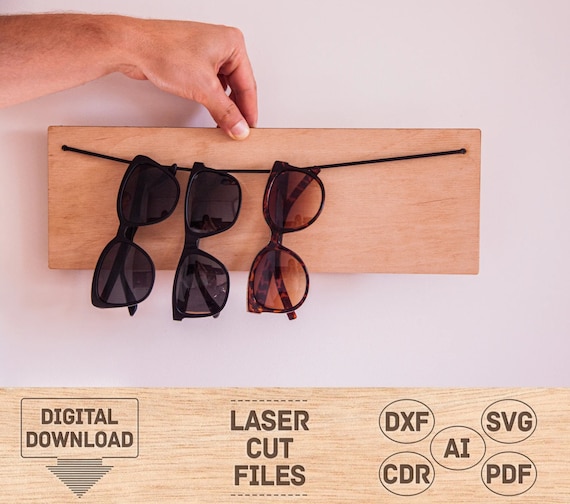 Glasses Holder Wall Glasses Holder Svg Glasses Holder Pdf Etsy