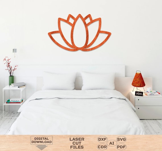 Lotus Wall Art Lotus Wall Art Wooden Lotus Wall Decor Lotus - Etsy.