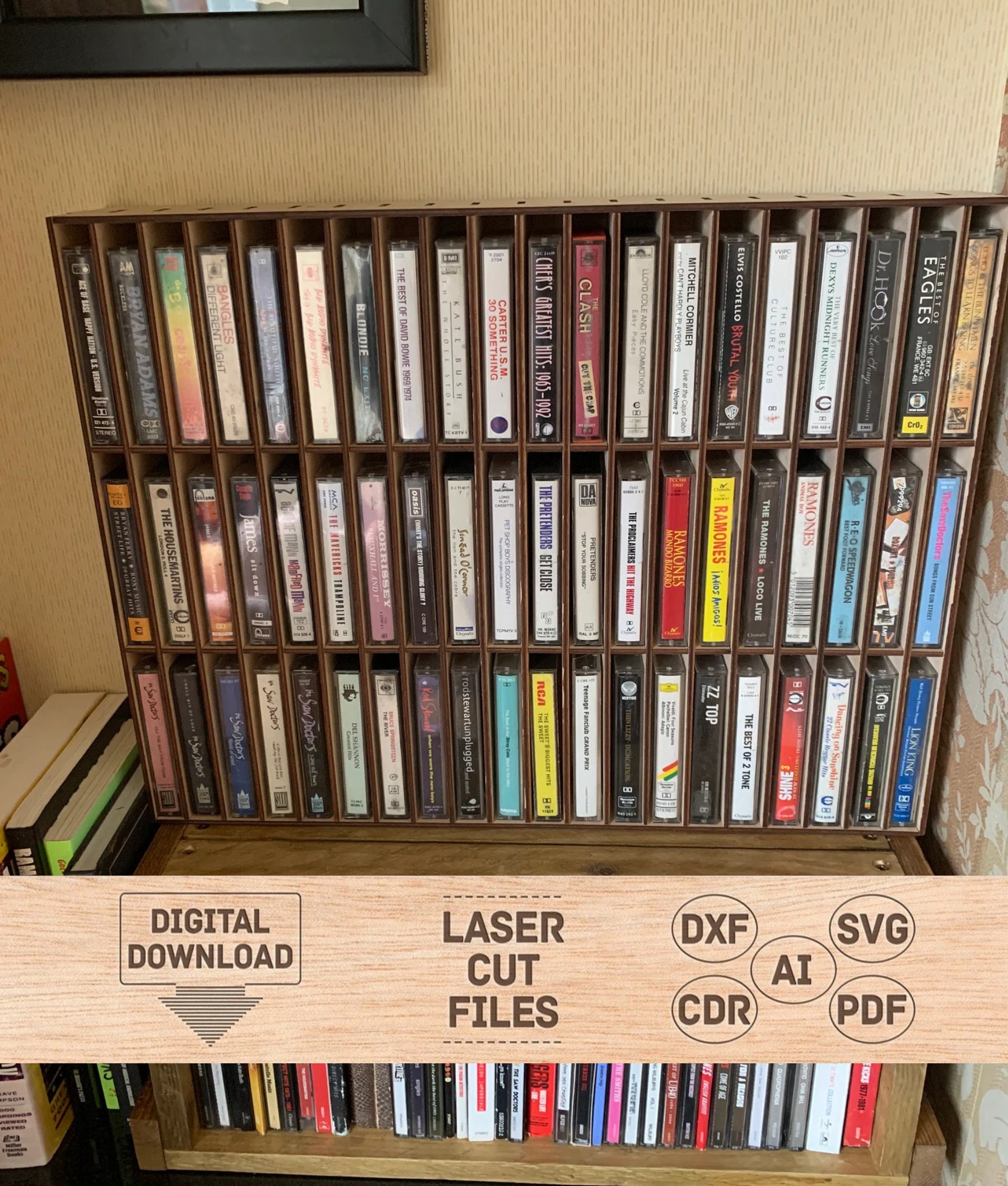 カセットラック Cassette tape rack - Etsy 日本