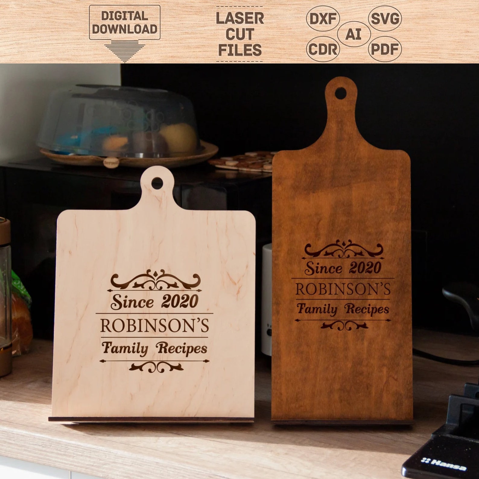 Wooden Book Stand Laser Cut, Wooden Book Holder Laser Cut, Book Stand