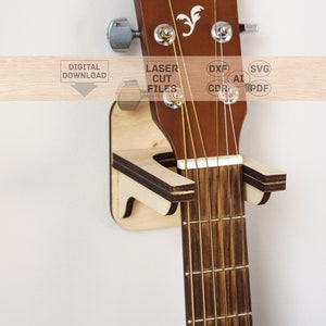 Ukulele holder svg, Ukulele holder pattern, Wood ukulele holder svg, Wall ukulele holder svg, Guitar holder laser cut,Wall guitar holder svg