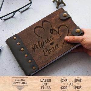 Wedding photo album svg, Wedding photo album pdf, Wedding photo album dxf, Photo album svg, Photo album pdf, Photo album dxf
