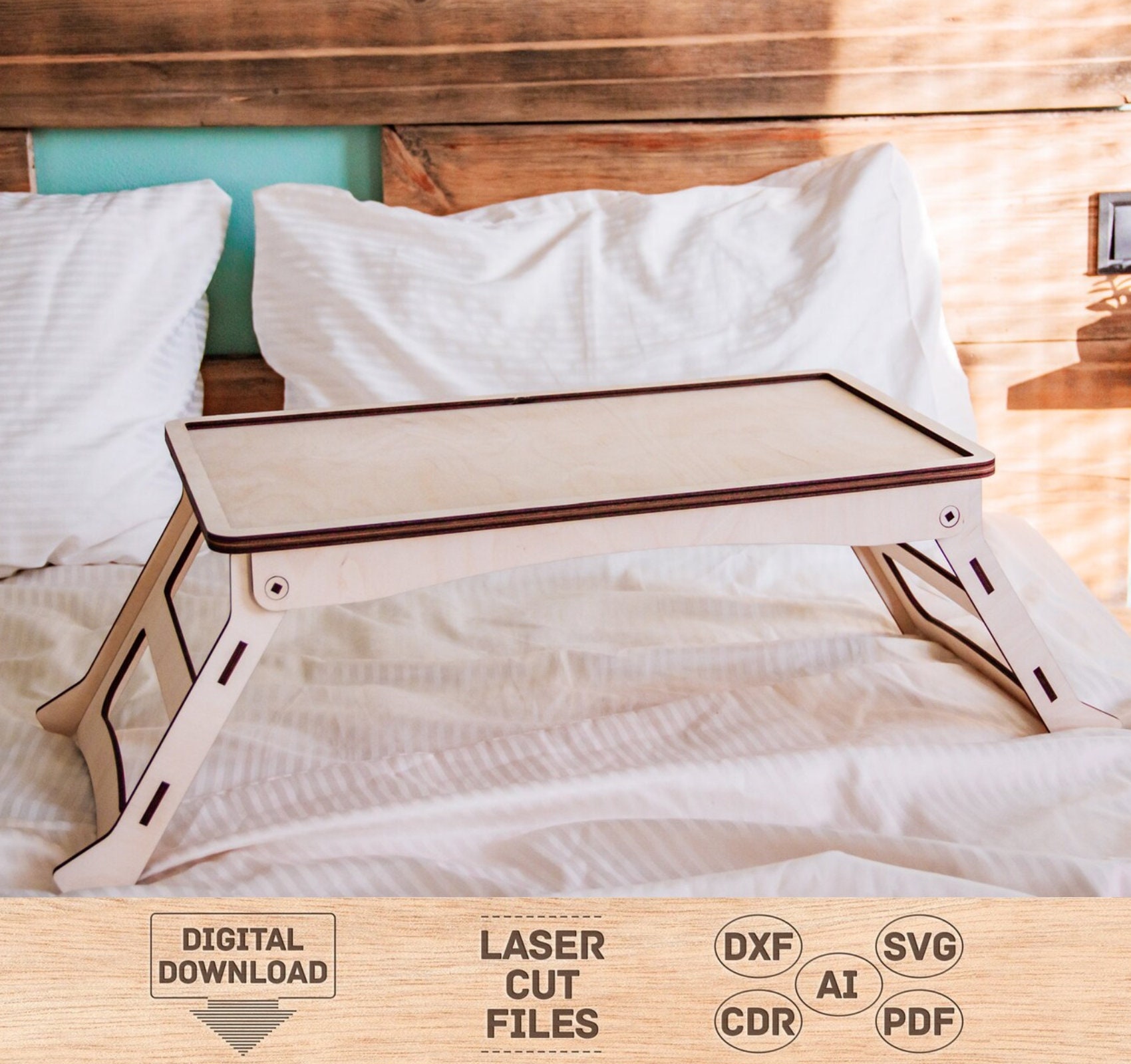 White bed tray with legs deals