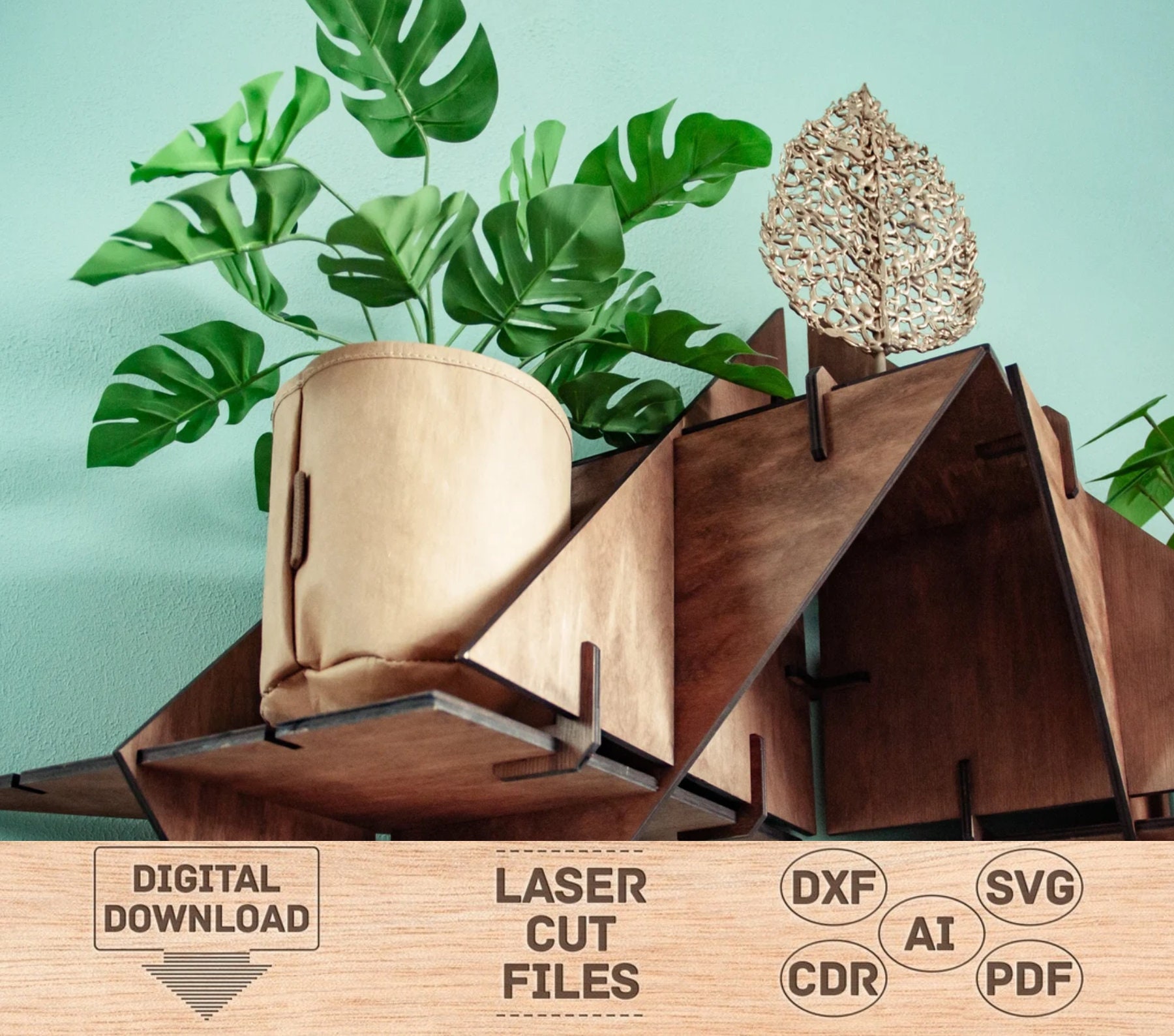 Plant Shelf Svg, Plant Shelf Pdf, Plant Shelf Dxf, Plant Rack Svg ...