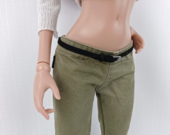 Black Suede Belts for Smart Doll Classical and Pear Body