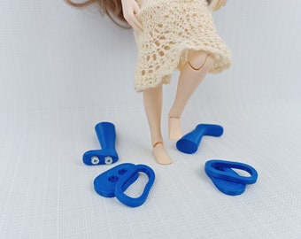2,5  cm Plastic Set Mold for Making Doll Shoes Blythe