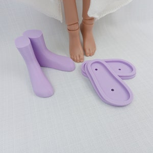 7 cm Plastic Set Mold for Making Smart Doll Shoes