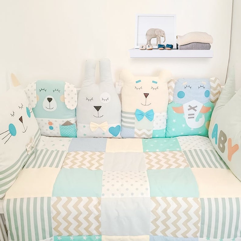 Baby Nest Set Bed Border Pillow Baby 