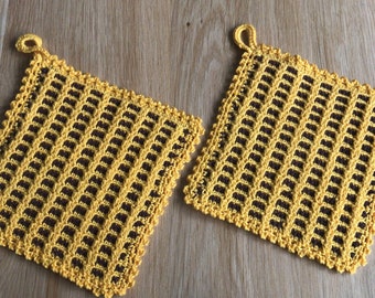 Conjunto de agarraderas de crochet