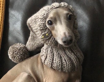 Cap Italian Greyhound Italian Greyhound Galgo Italiano beige