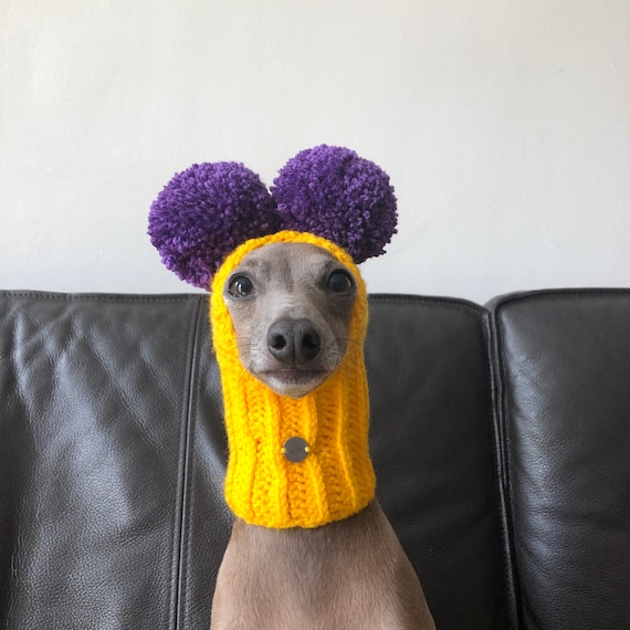 Cap Italian Greyhound Italian Greyhound Galgo Italiano Two Pompoms